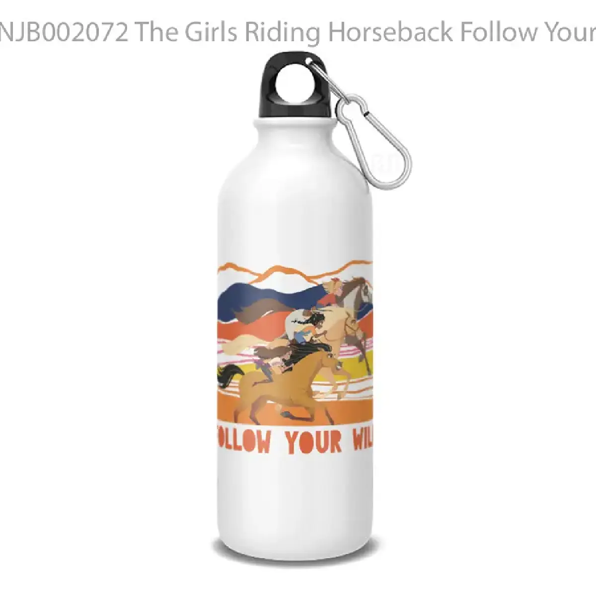 The Girls Riding Horseback Follow Your Wild Botol Air Minum