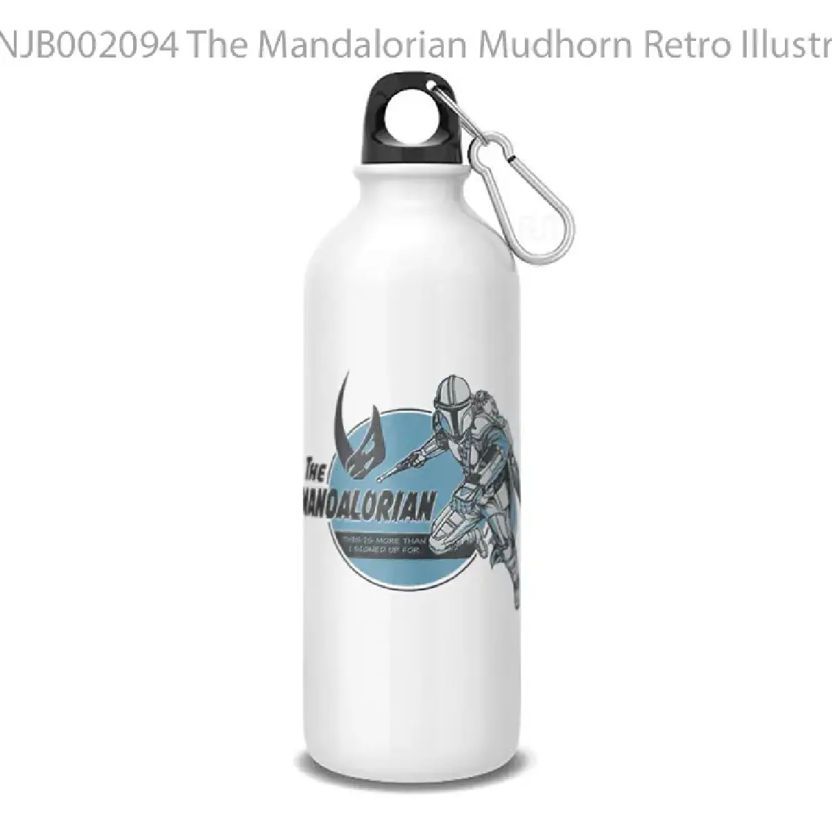 The Mandalorian Mudhorn Retro Illustration Botol Air Minum