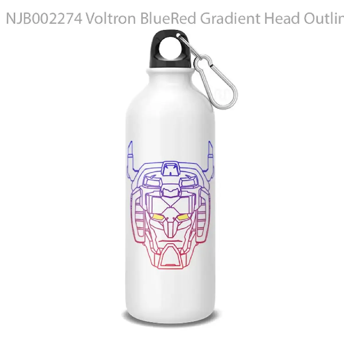 Voltron BlueRed Gradient Head Outline Botol Air Minum