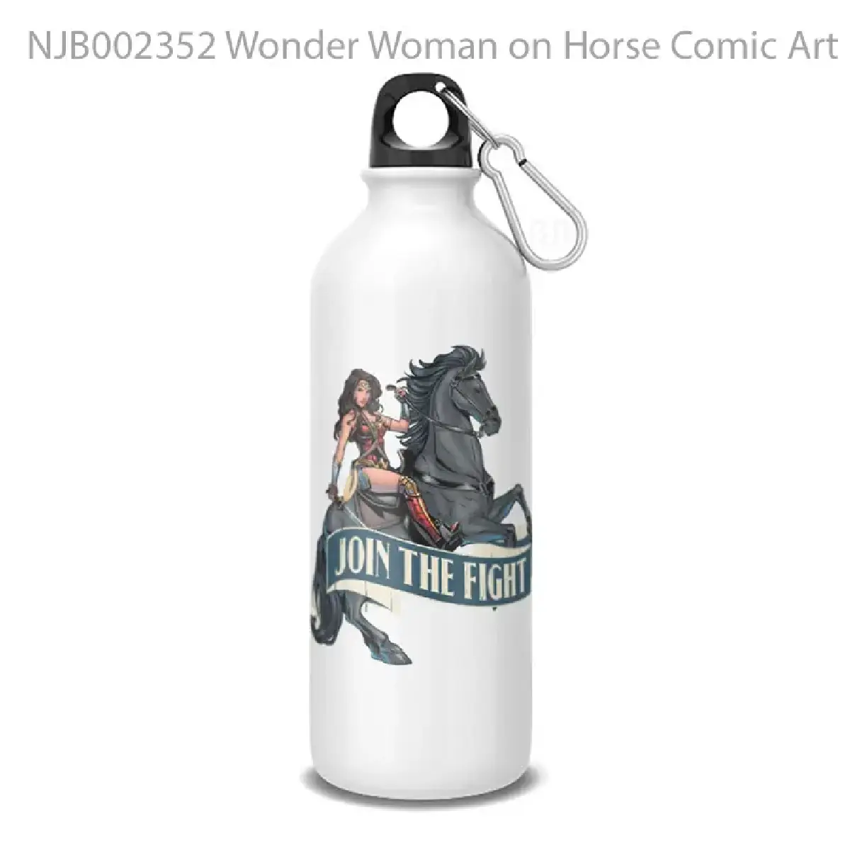 Wonder Woman on Horse Comic Art Botol Air Minum