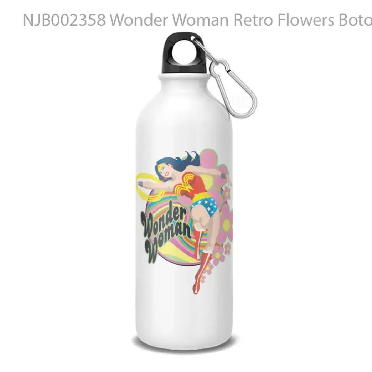 Wonder Woman Retro Flowers Botol Air Minum