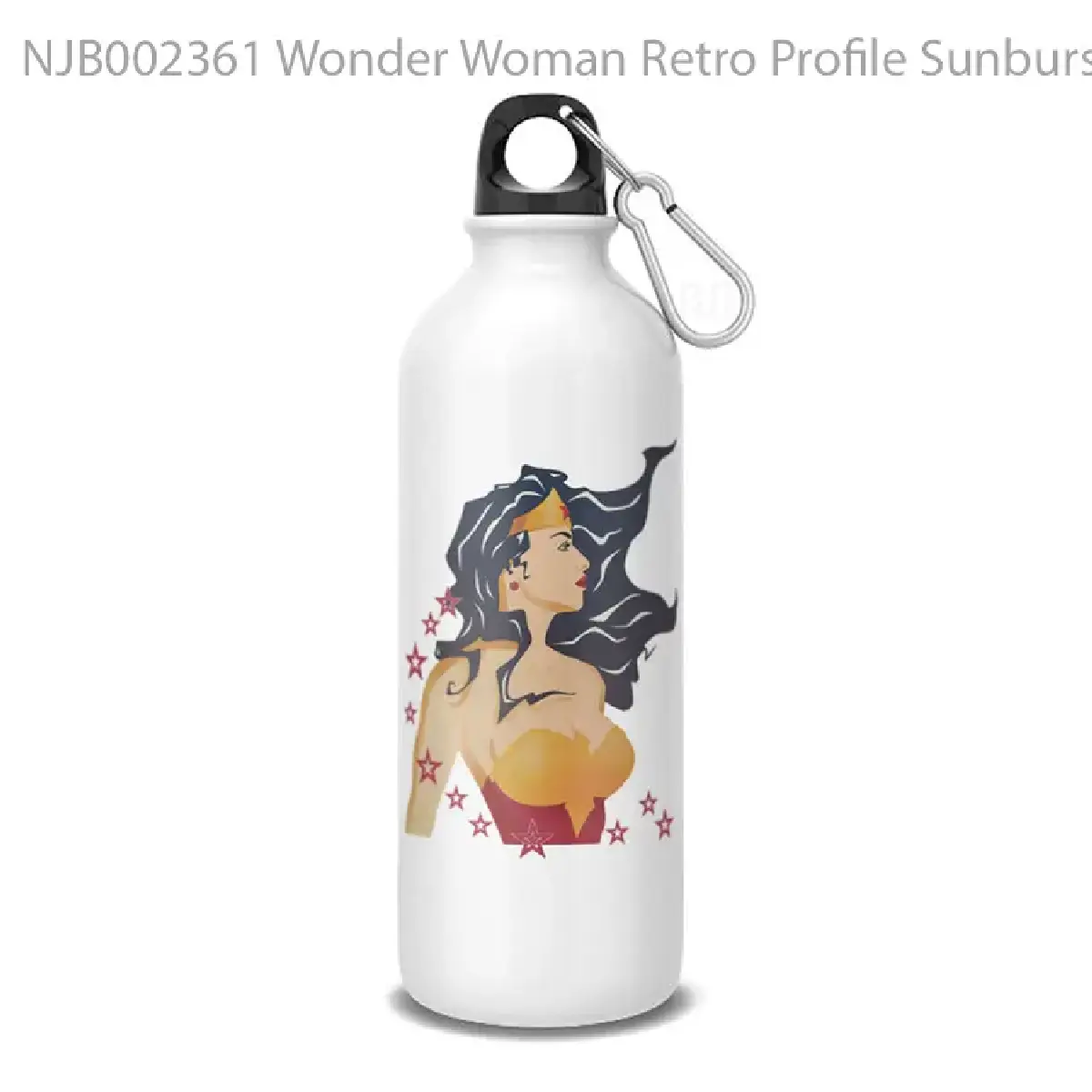 Wonder Woman Retro Profile Sunburst Botol Air Minum