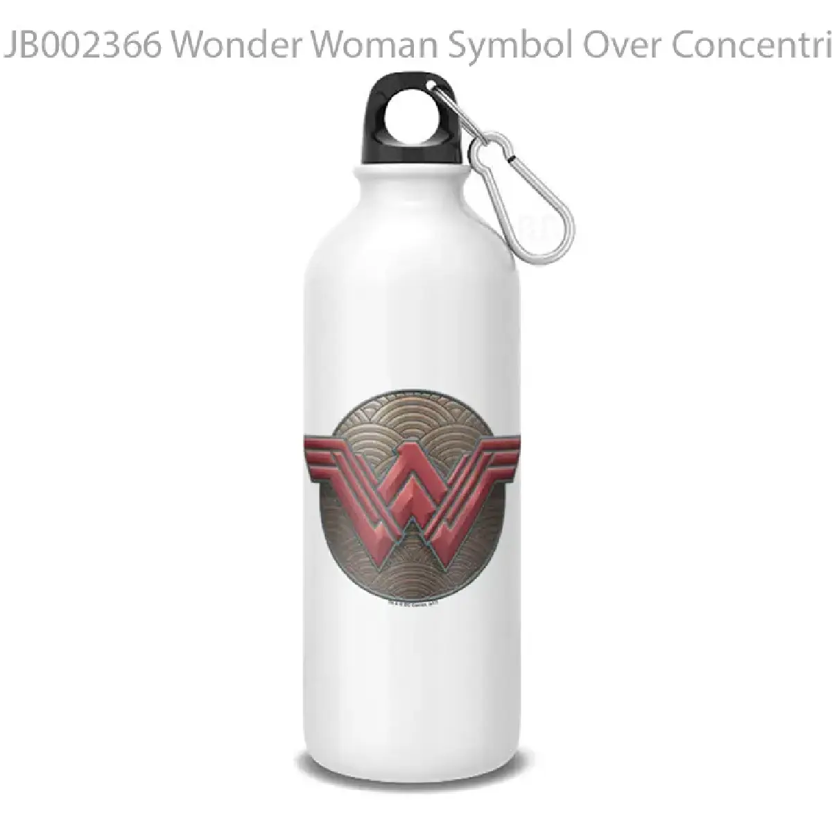 Wonder Woman Symbol Over Concentric Circles Botol Air Minum