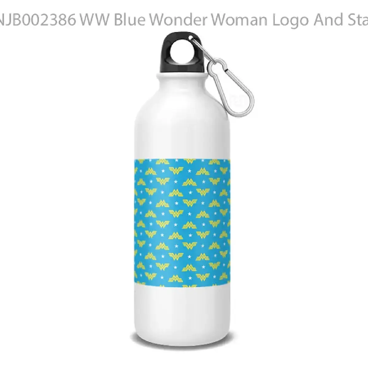WW Blue Wonder Woman Logo And Stars Patt Botol Air Minum