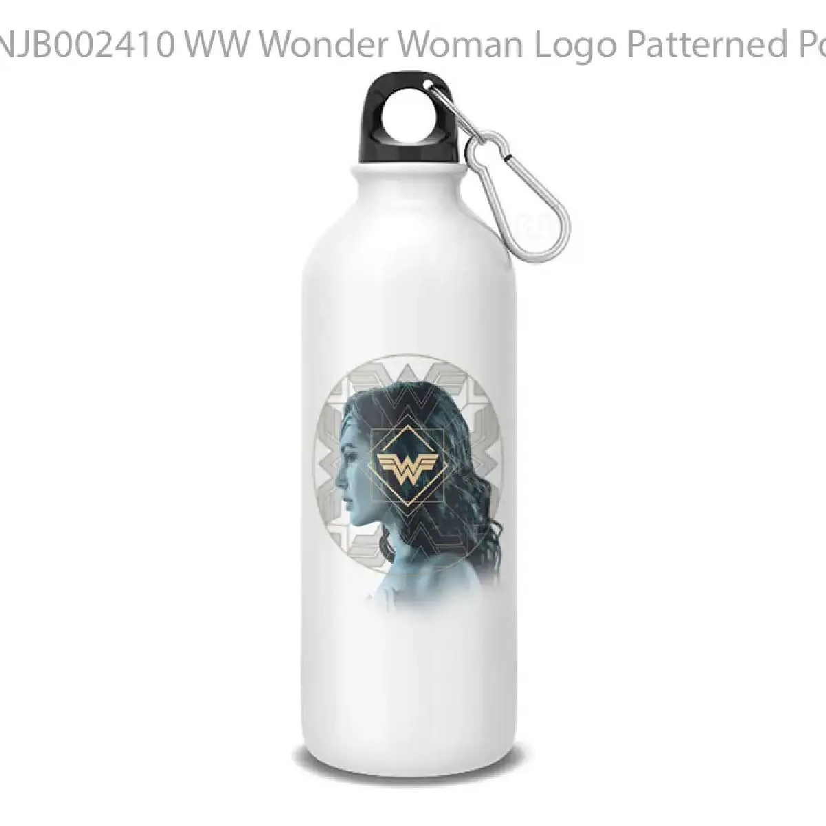 WW Wonder Woman Logo Patterned Portrait Botol Air Minum