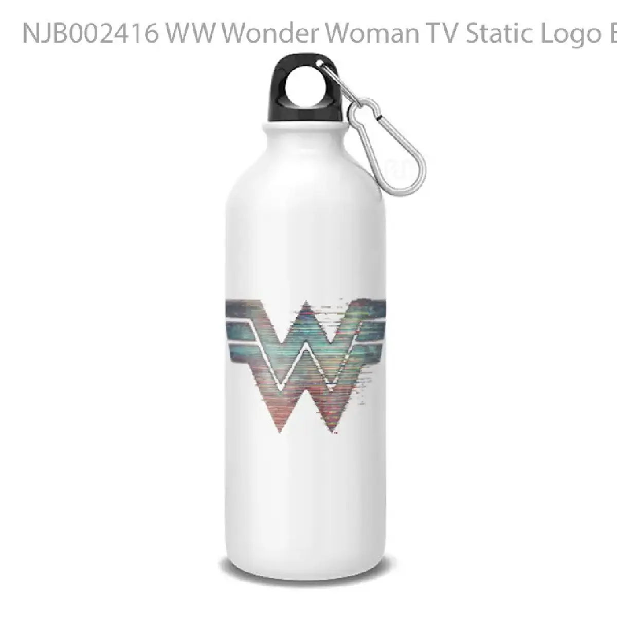 WW Wonder Woman TV Static Logo Botol Air Minum