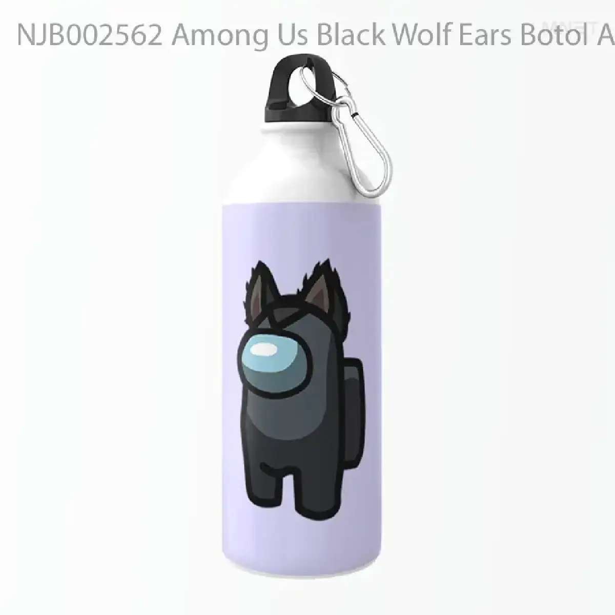 Among Us Black Wolf Ears Botol Air Minum