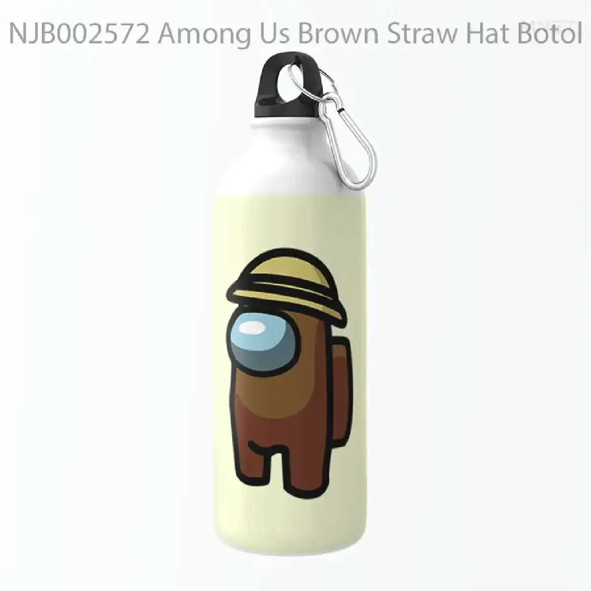 Among Us Brown Straw Hat Botol Air Minum