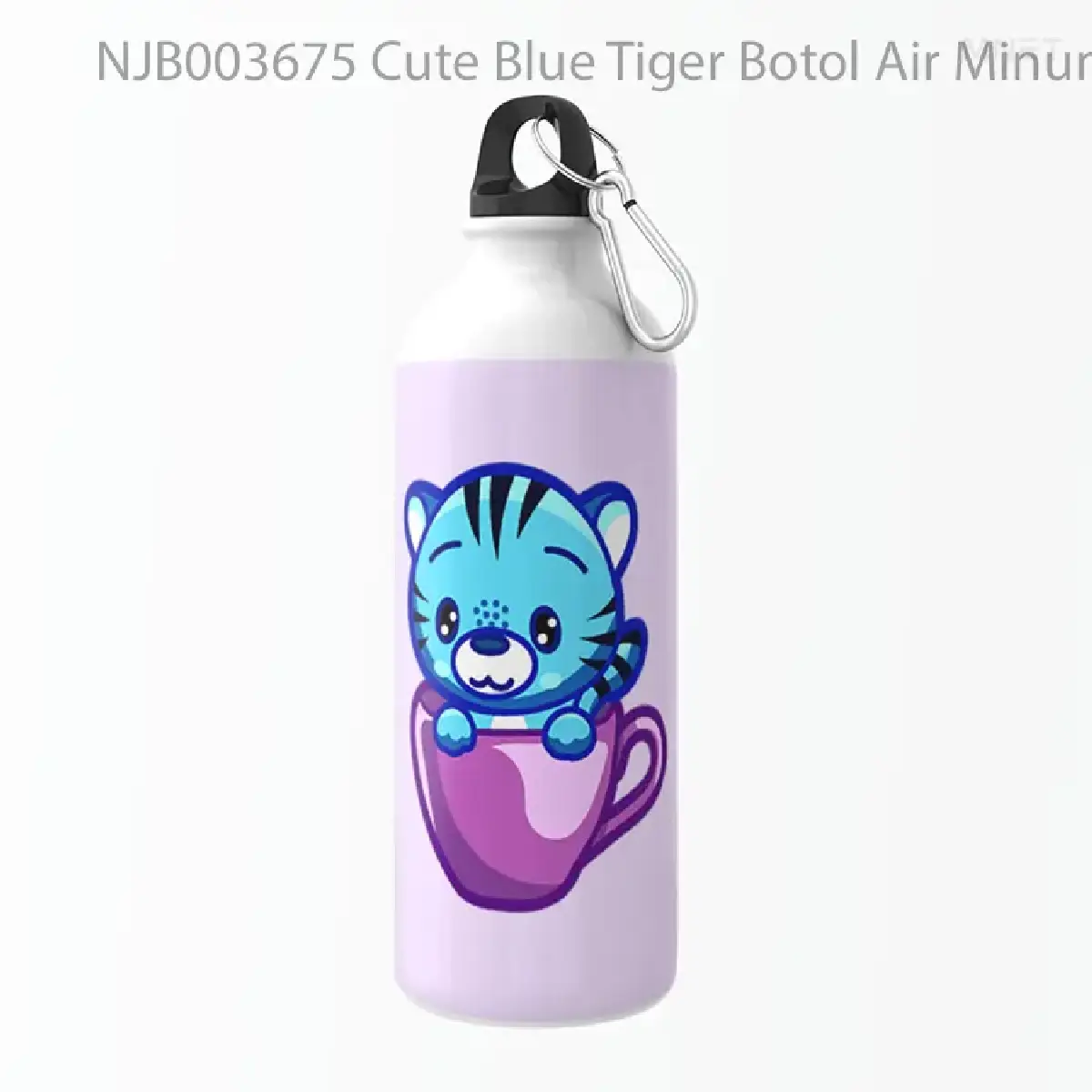 Cute Blue Tiger Botol Air Minum