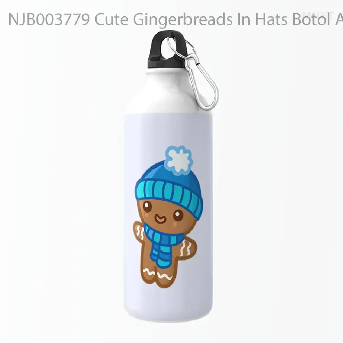 Cute Gingerbreads In Hats Botol Air Minum