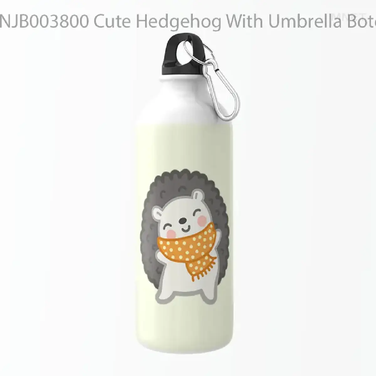 Cute Hedgehog With Umbrella Botol Air Minum