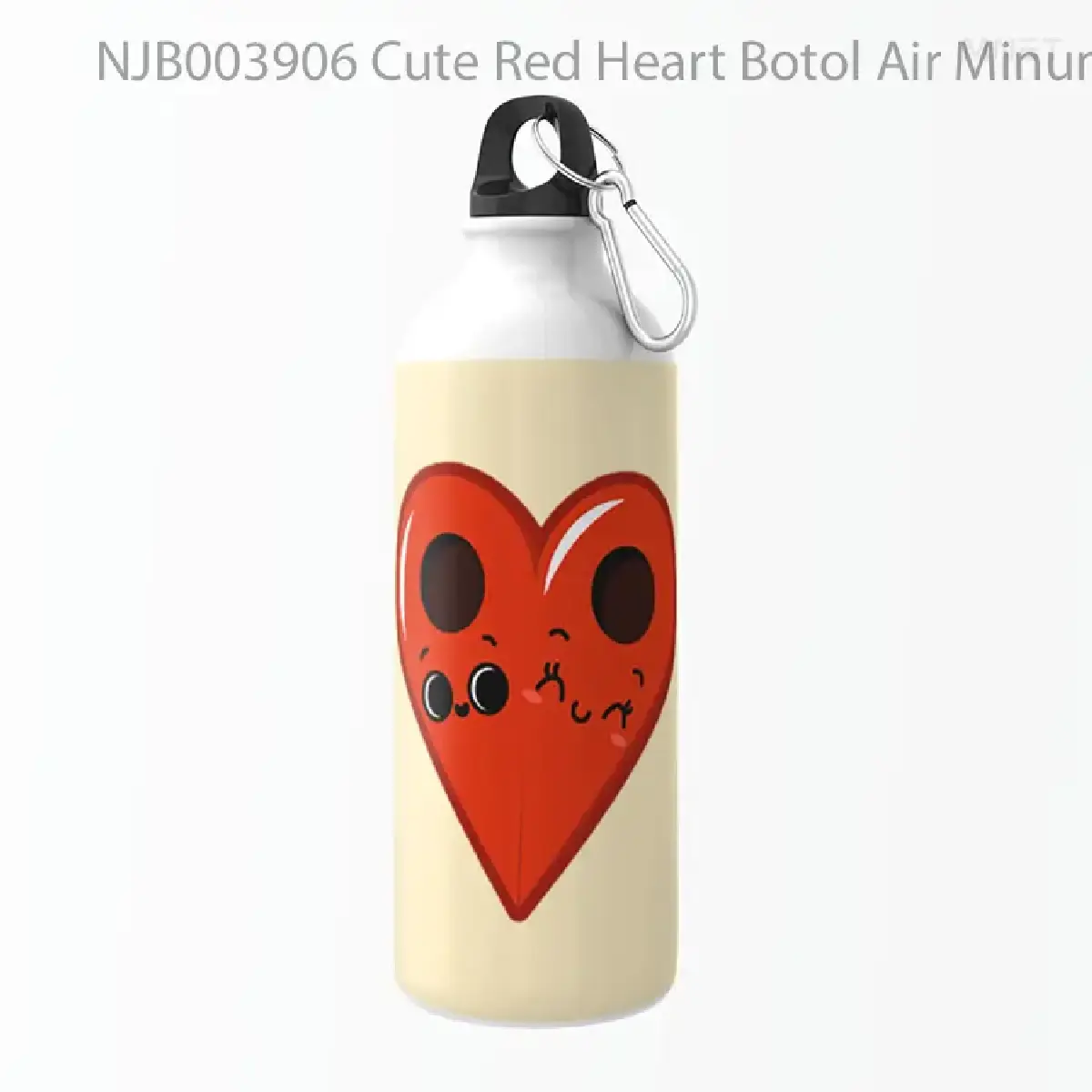 Cute Red Heart Botol Air Minum