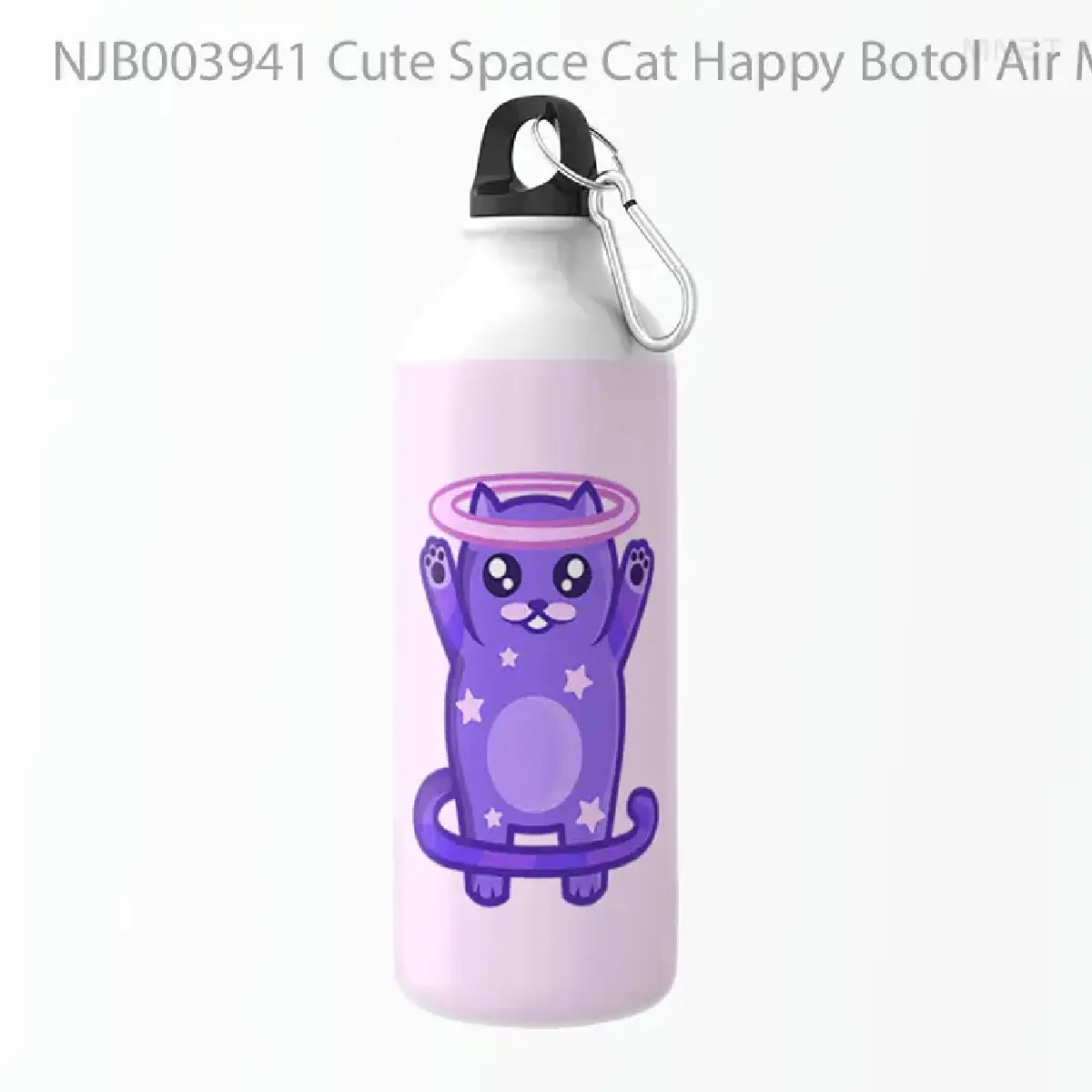 Cute Space Cat Happy Botol Air Minum