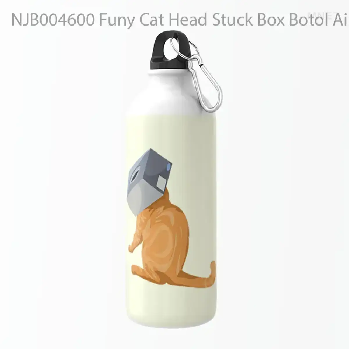 Funy Cat Head Stuck Box Botol Air Minum