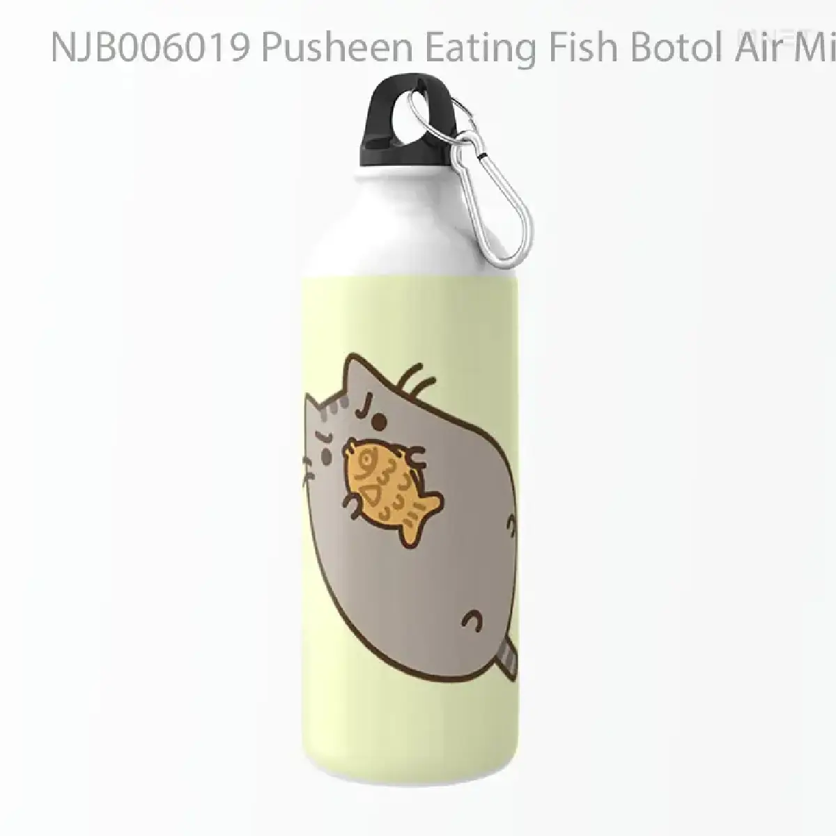 Pusheen Eating Fish Botol Air Minum