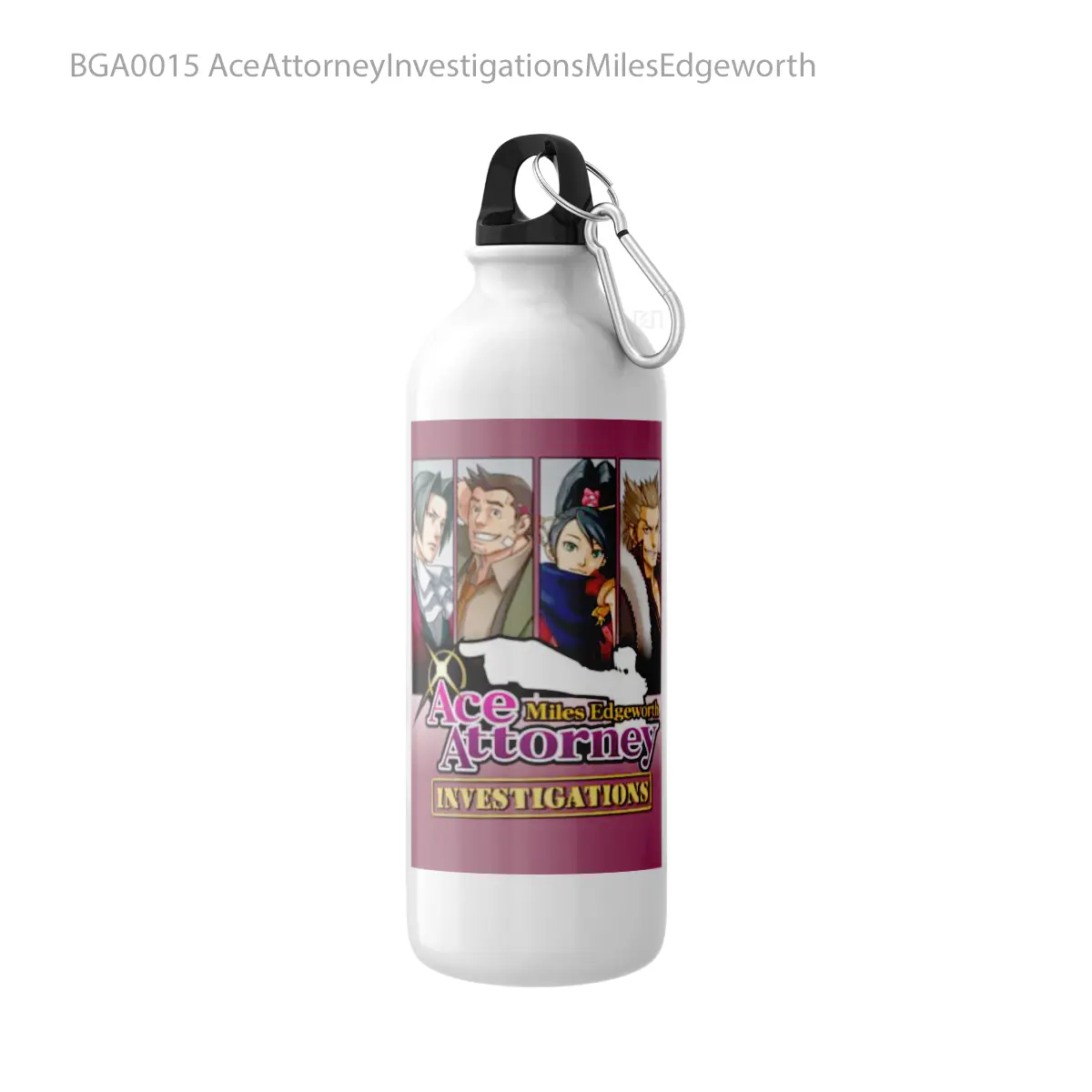 Botol AceAttorneyInvestigationsMilesEdgeworth Alat Minum Olahraga Desain Game