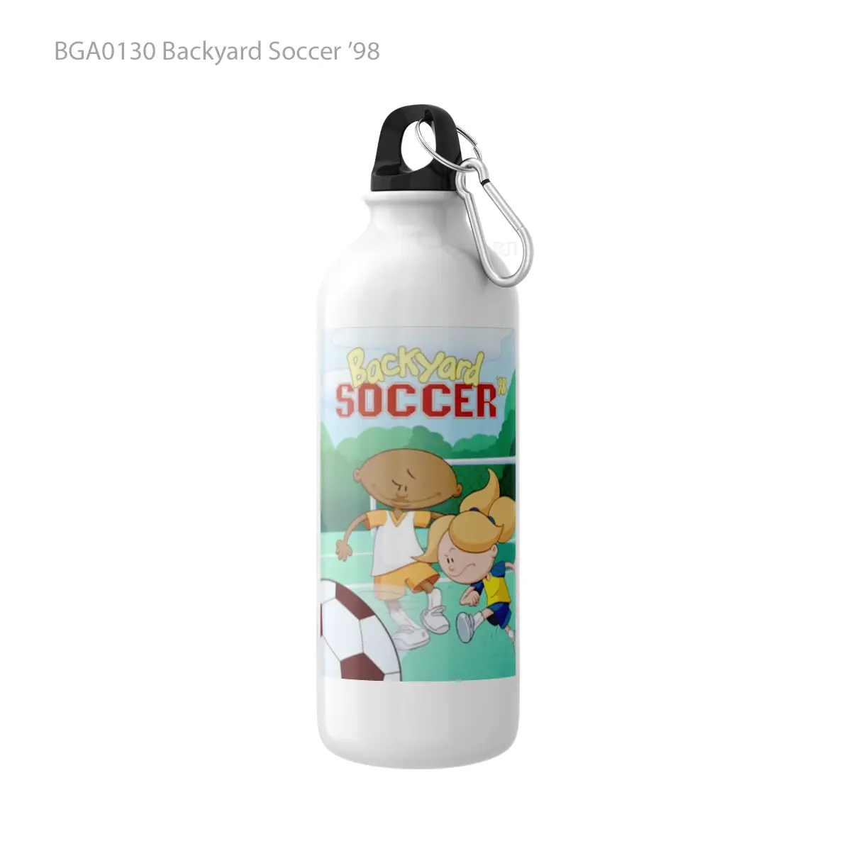 Botol Backyard Soccer ’98 Alat Minum Olahraga Desain Game