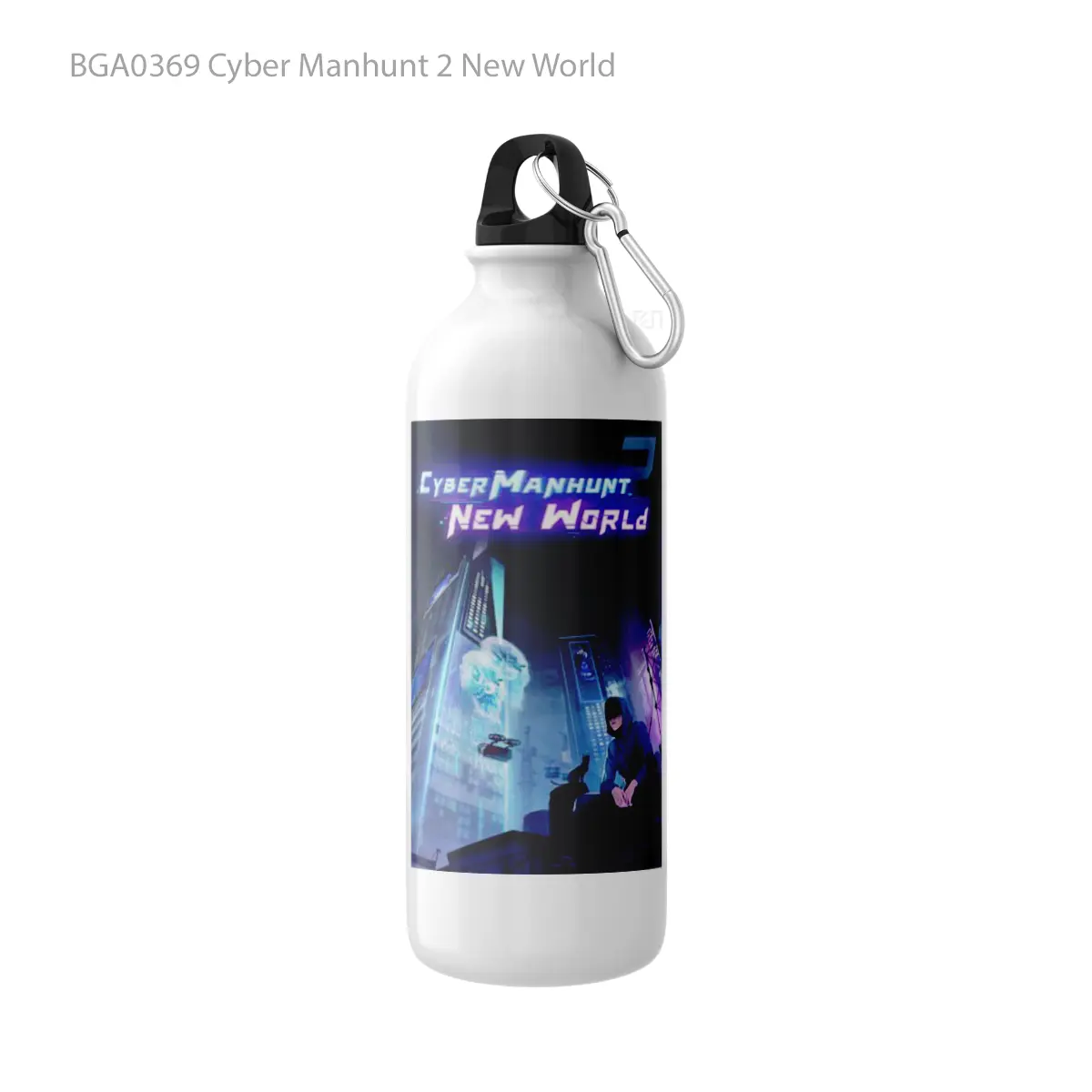 Botol Cyber Manhunt 2 New World Alat Minum Olahraga Desain Game