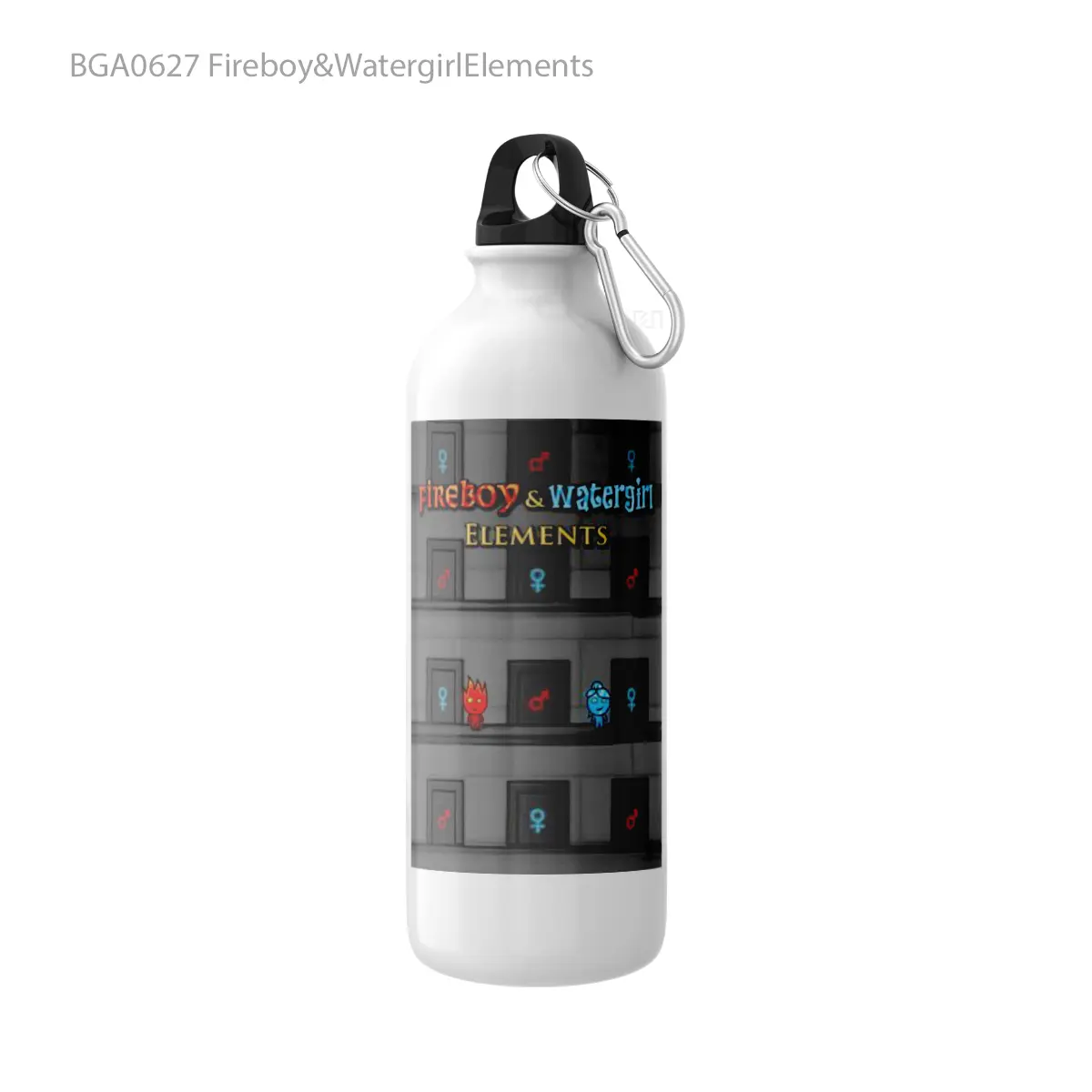 Botol Fireboy&WatergirlElements Alat Minum Olahraga Desain Game