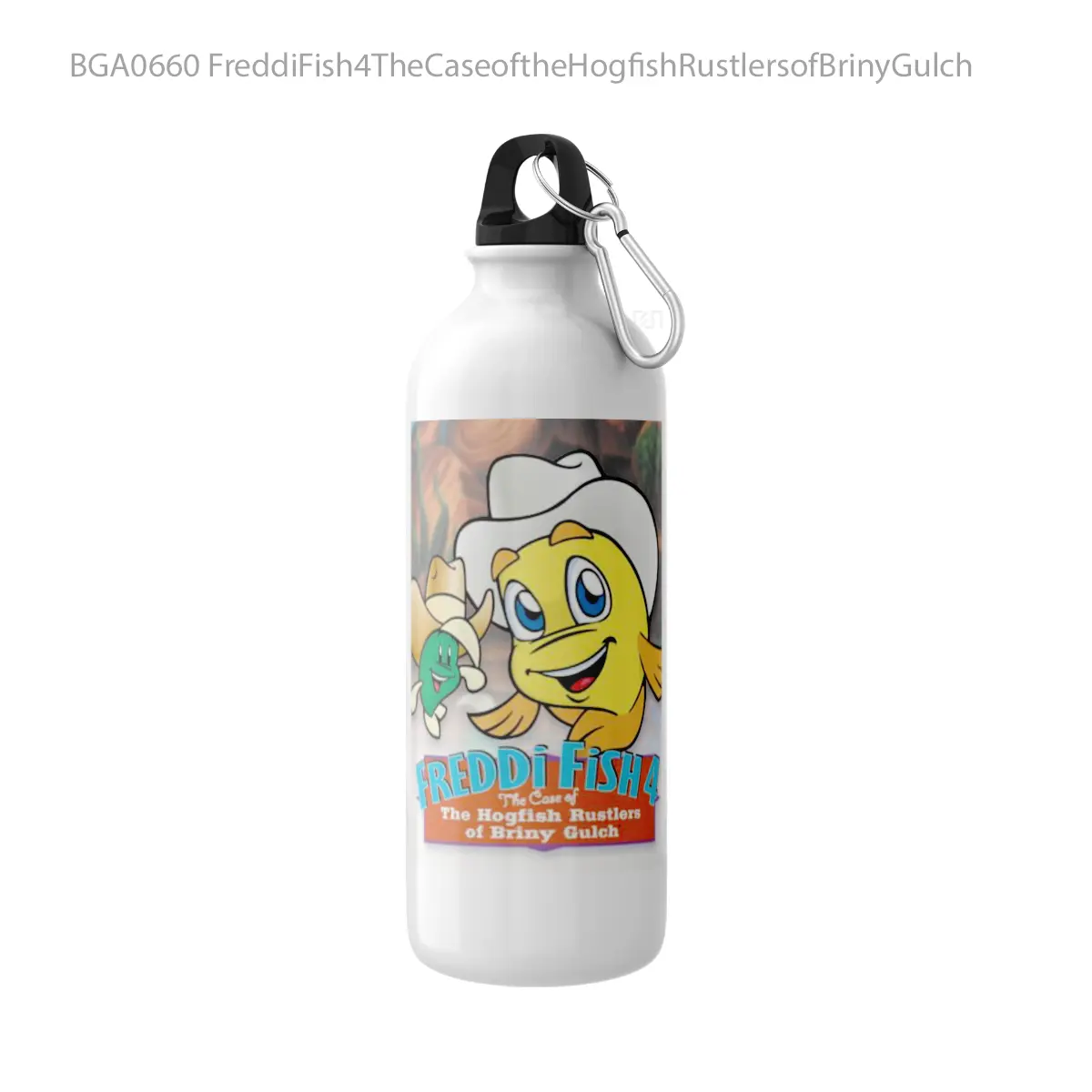 Botol FreddiFish4TheCaseoftheHogfishRustlersofBrinyGulch Alat Minum Olahraga Desain Game