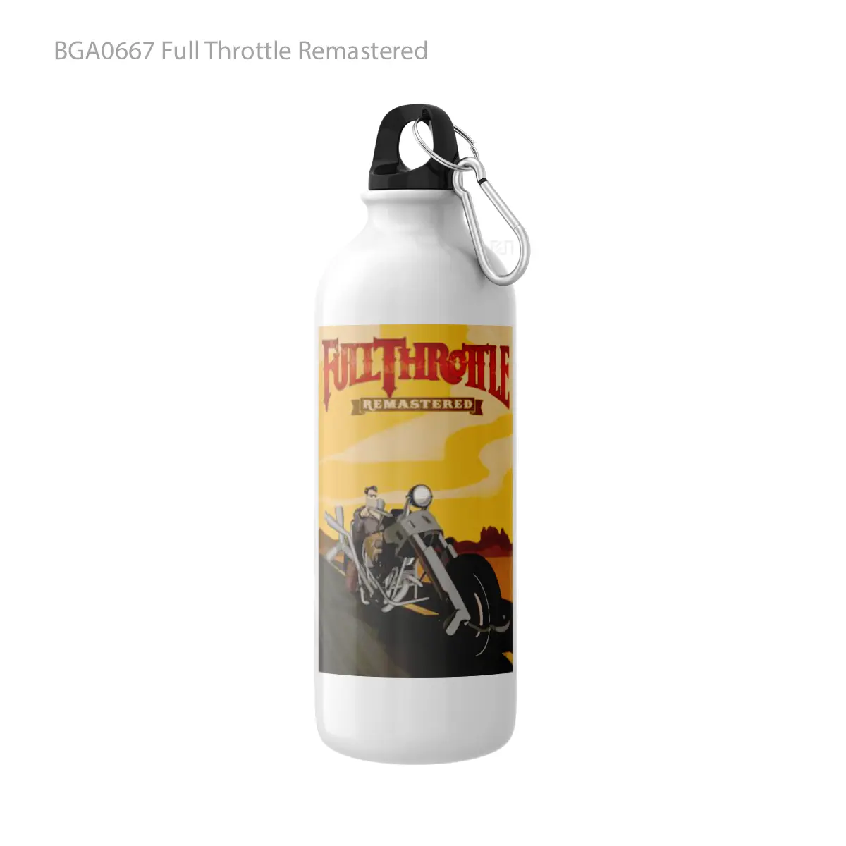 Botol Full Throttle Remastered Alat Minum Olahraga Desain Game