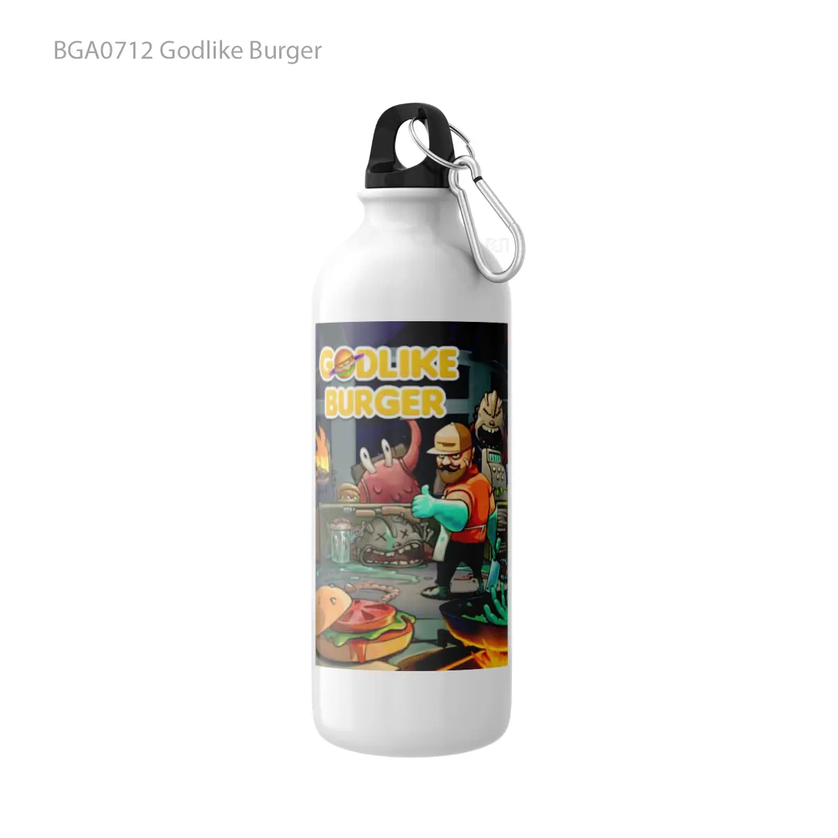 Botol Godlike Burger Alat Minum Olahraga Desain Game