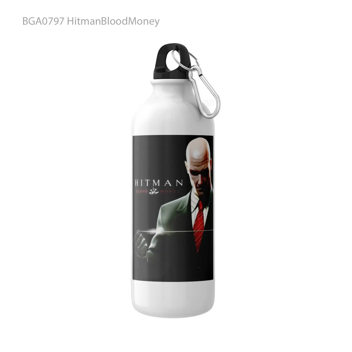 Botol HitmanBloodMoney Alat Minum Olahraga Desain Game