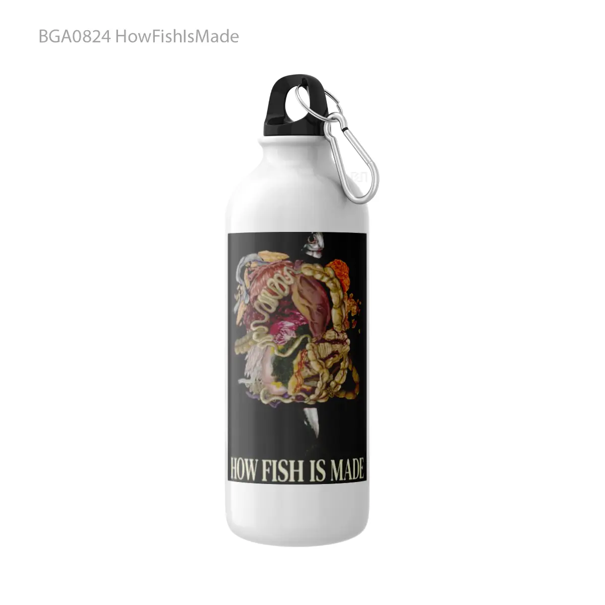 Botol HowFishIsMade Alat Minum Olahraga Desain Game