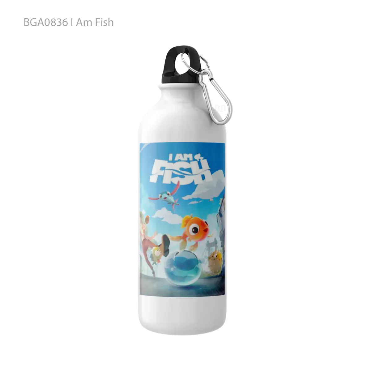 Botol I Am Fish Alat Minum Olahraga Desain Game