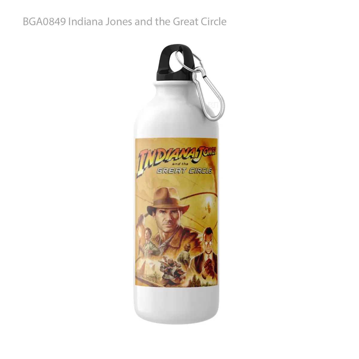 Botol Indiana Jones and the Great Circle Alat Minum Olahraga Desain Game