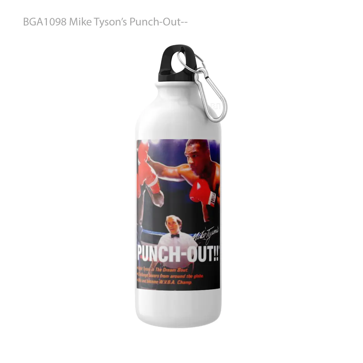 Botol Mike Tyson’s PunchOut Alat Minum Olahraga Desain Game
