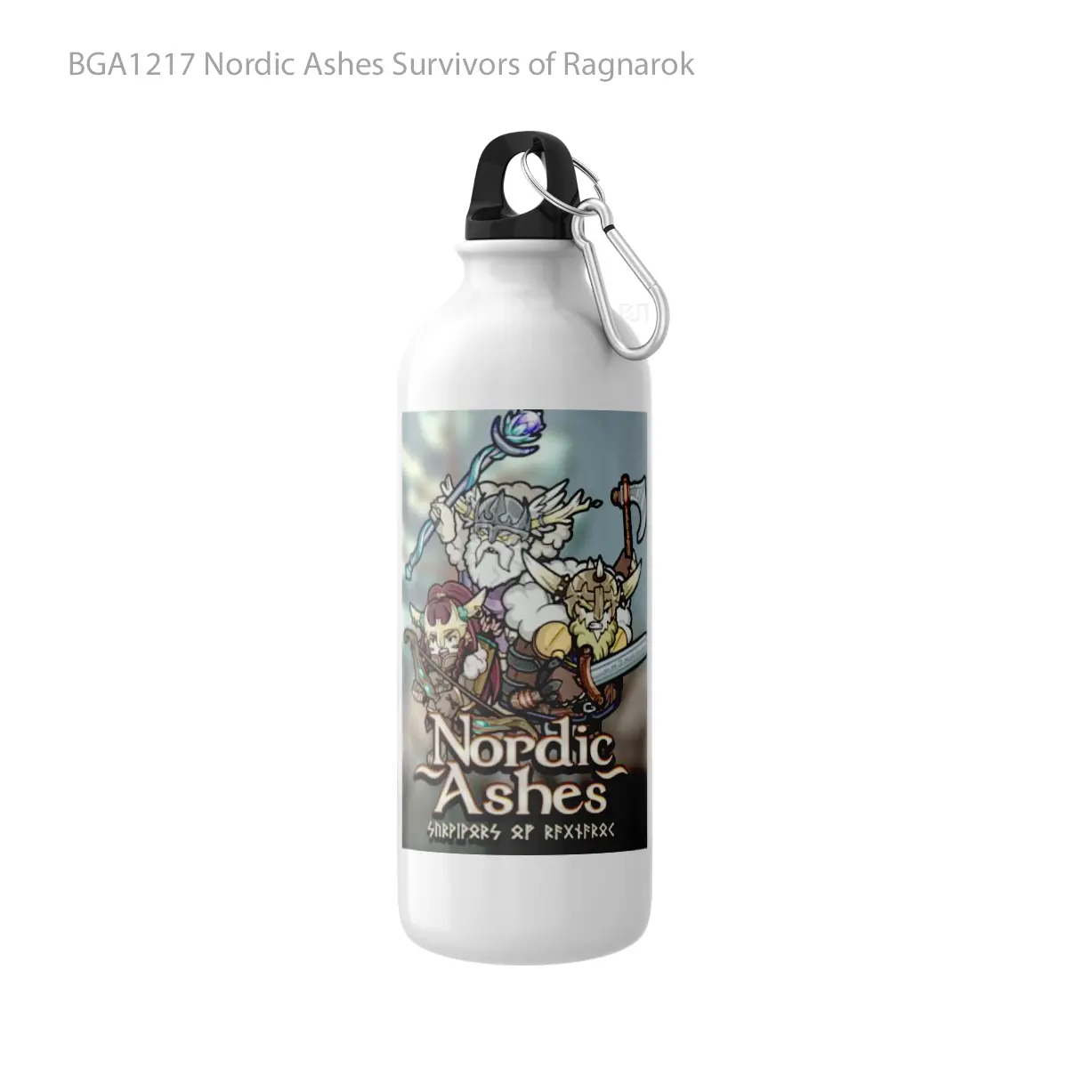 Botol Nordic Ashes Survivors of Ragnarok Alat Minum Olahraga Desain Game