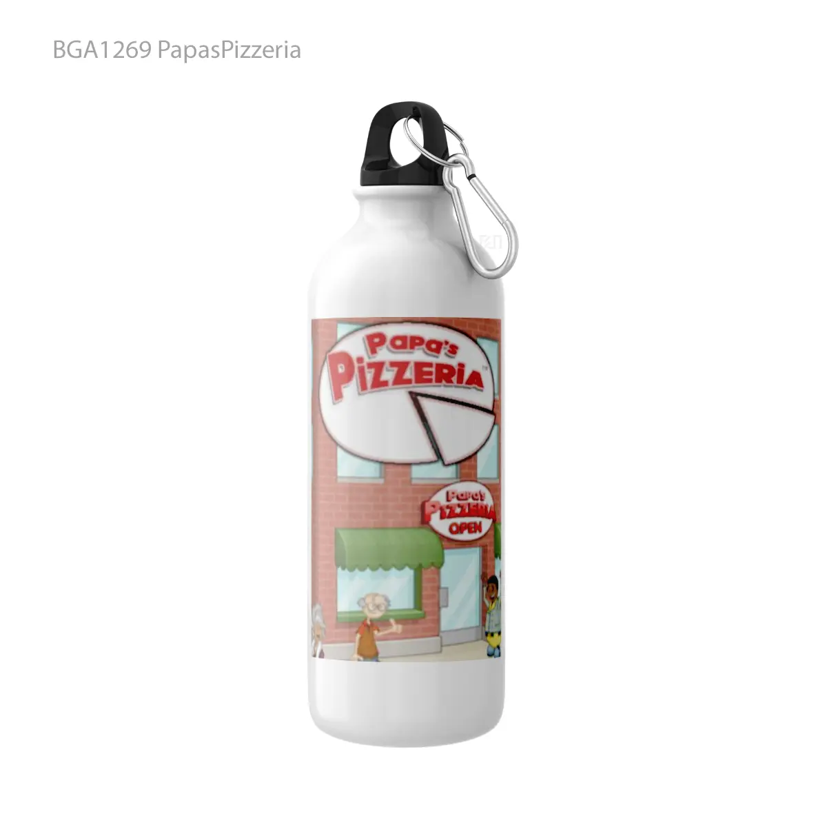 Botol PapasPizzeria Alat Minum Olahraga Desain Game