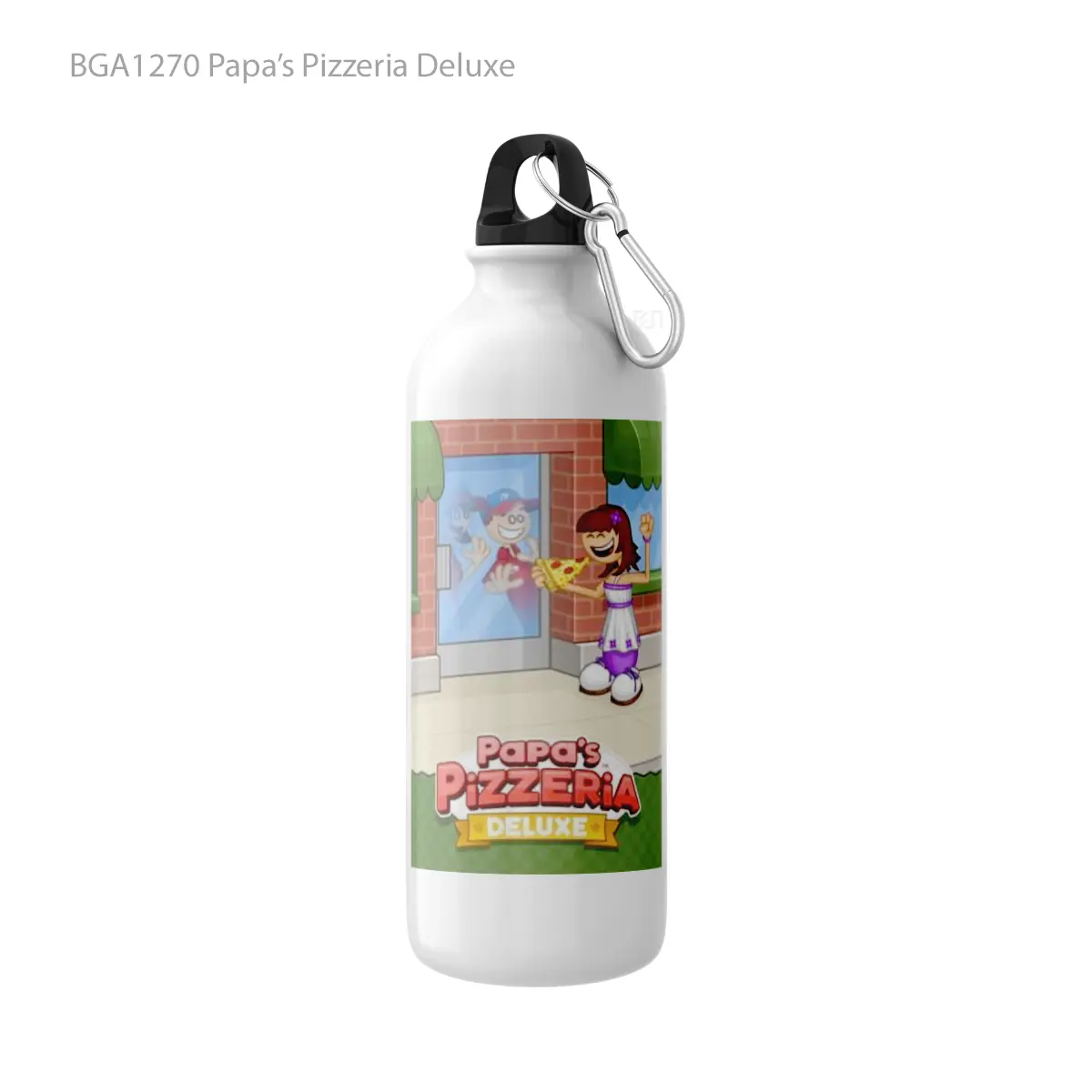 Botol Papa’s Pizzeria Deluxe Alat Minum Olahraga Desain Game