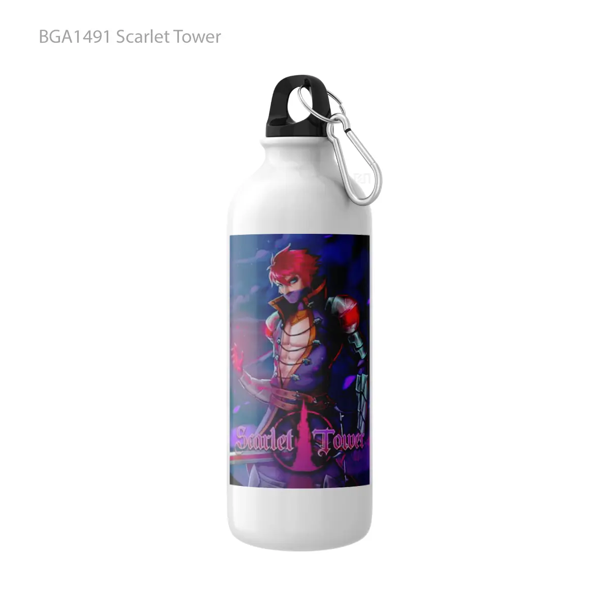 Botol Scarlet Tower Alat Minum Olahraga Desain Game
