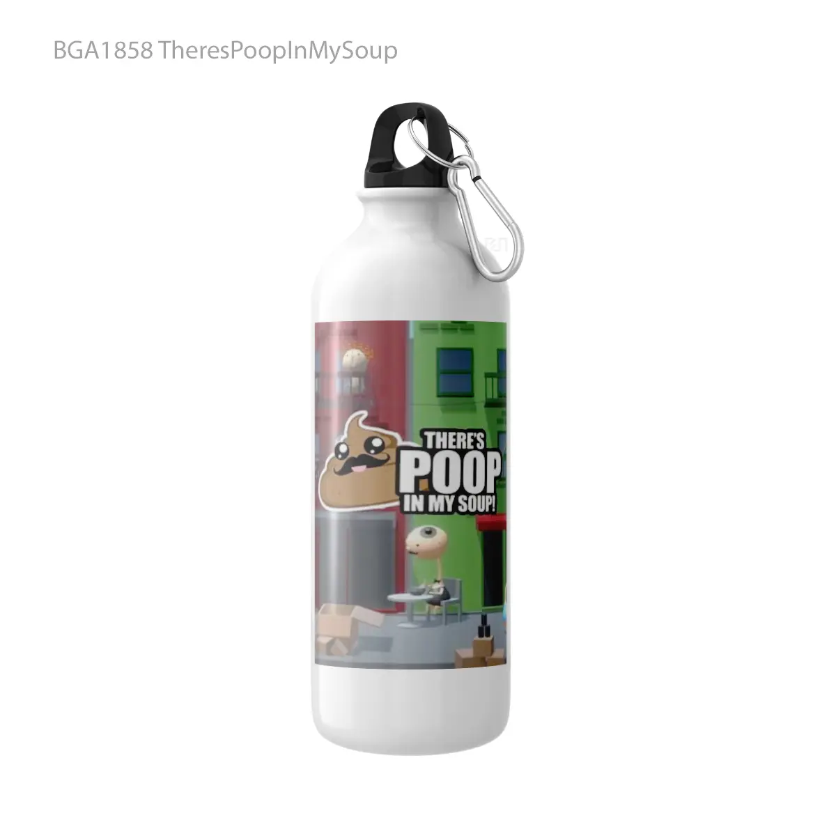 Botol TheresPoopInMySoup Alat Minum Olahraga Desain Game