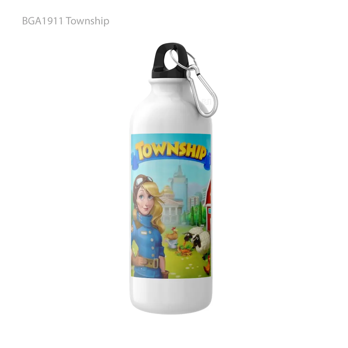Botol Township Alat Minum Olahraga Desain Game