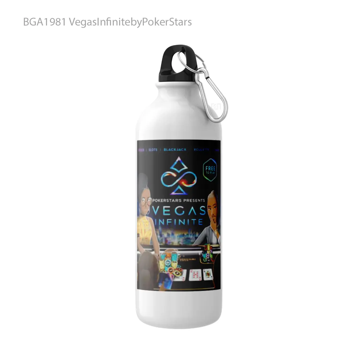 Botol VegasInfinitebyPokerStars Alat Minum Olahraga Desain Game