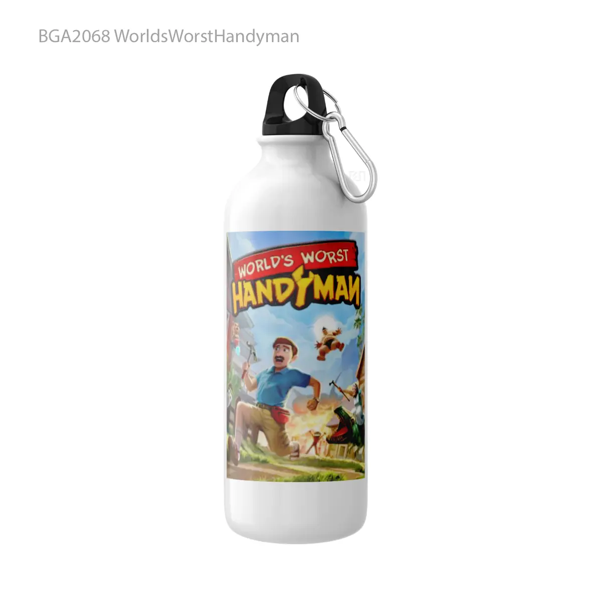 Botol WorldsWorstHandyman Alat Minum Olahraga Desain Game