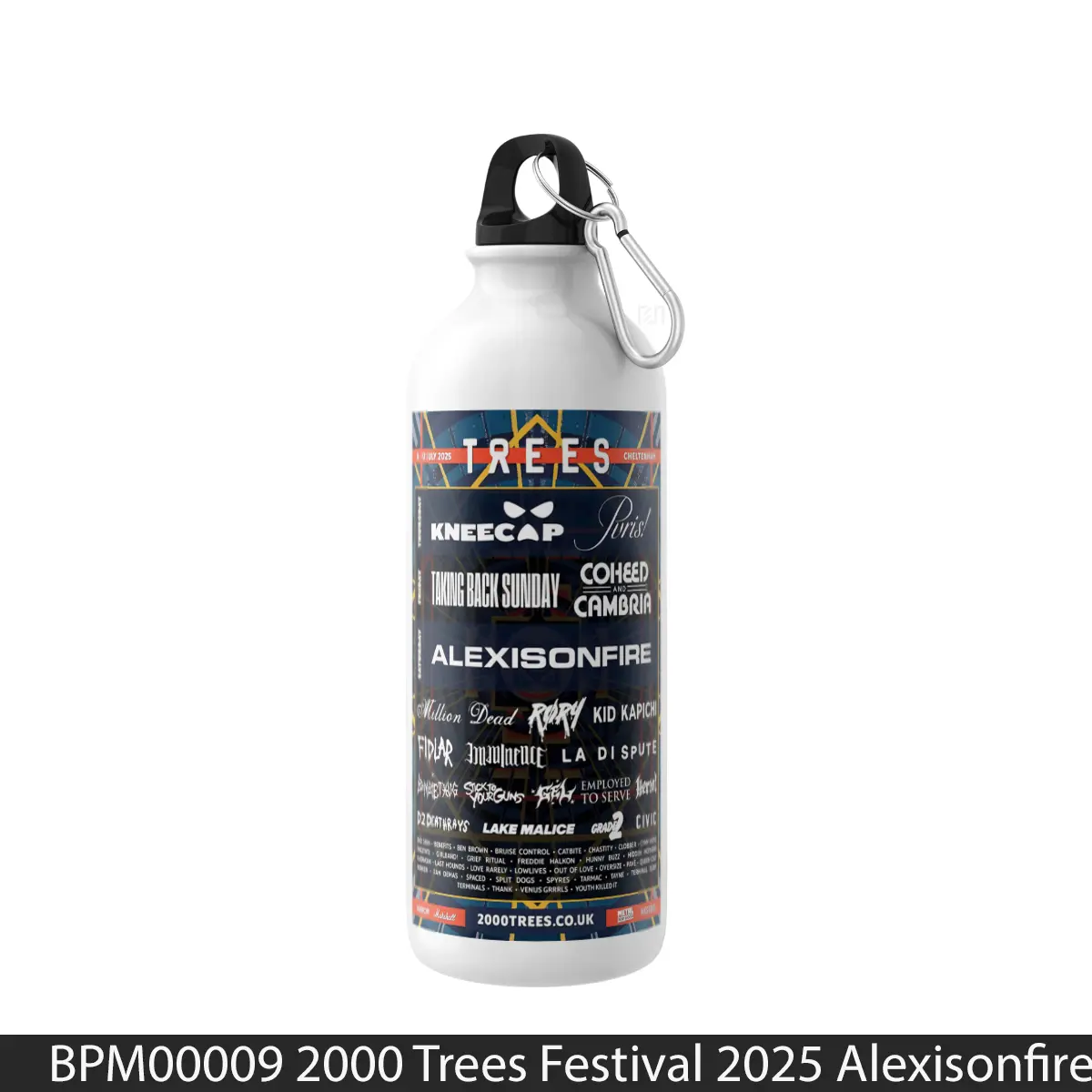 Botol 2000 Trees Festival 2025 Alexisonfire Taking Back Sunday Kneecap - Music Sport Bottle
