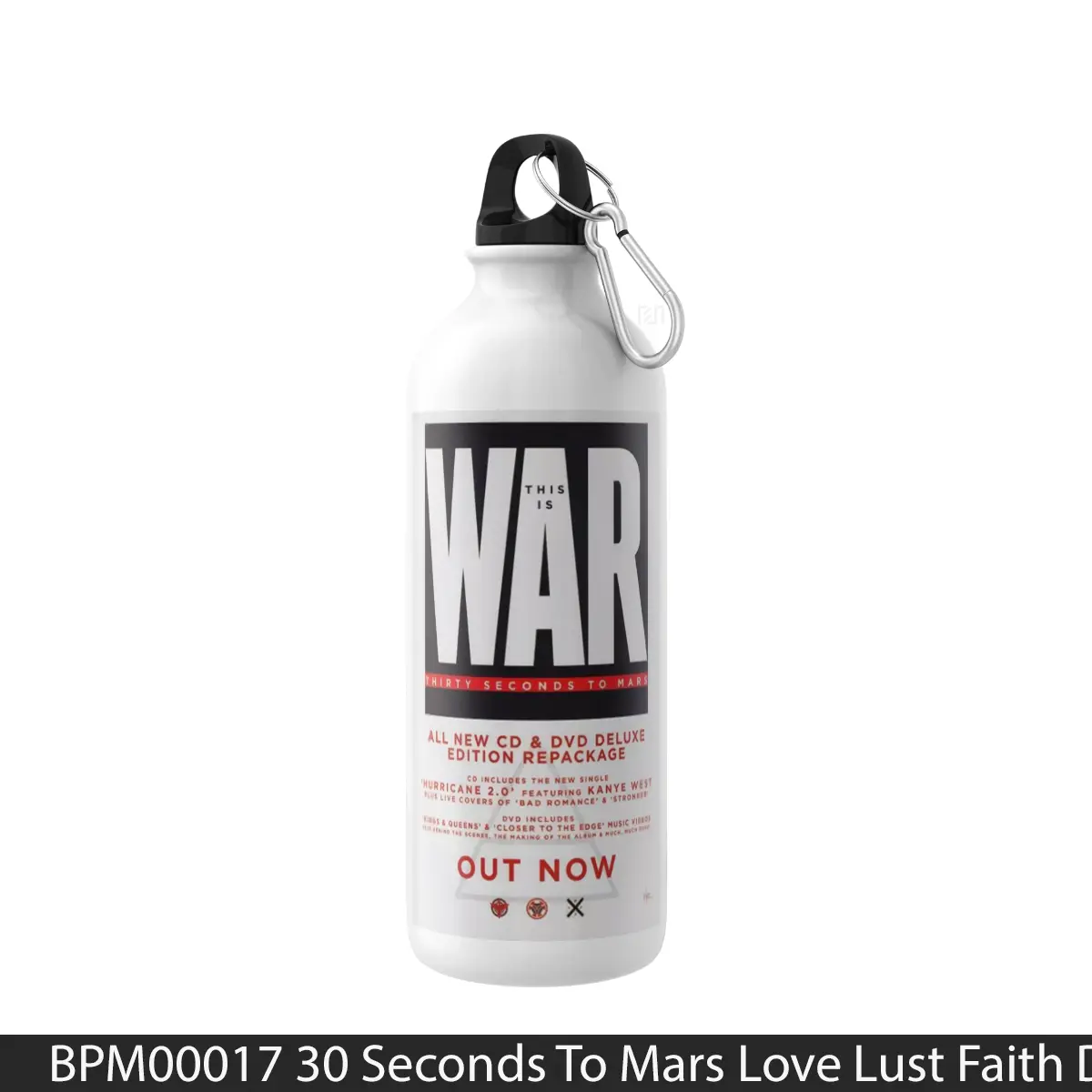 Botol 30 Seconds To Mars Love Lust Faith Dreams - Music Sport Bottle