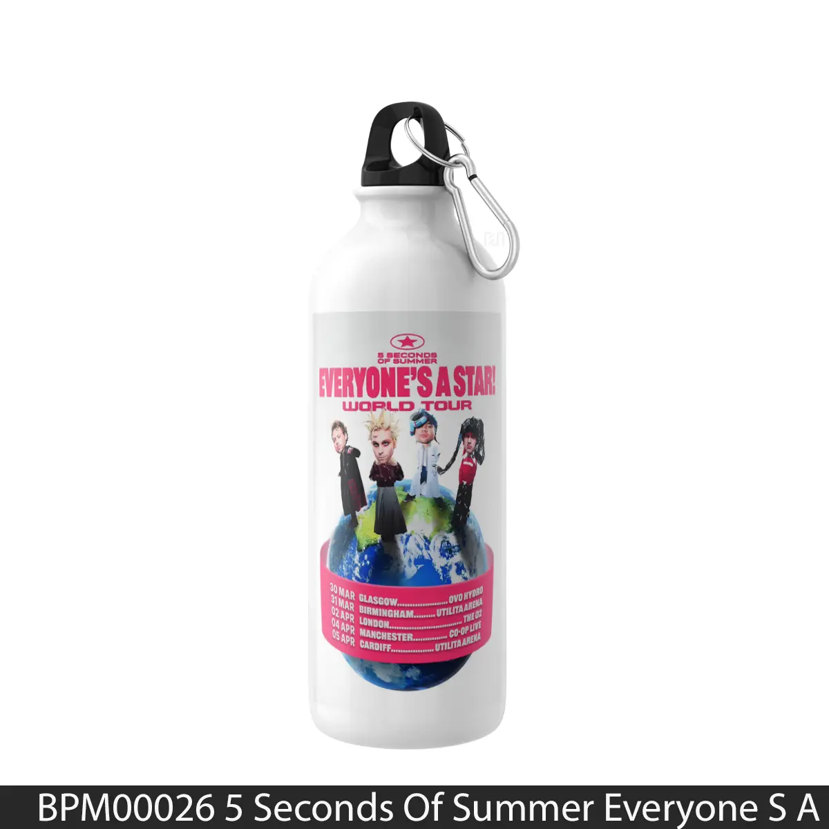 Botol 5 Seconds Of Summer Everyone S A Star 2026 Uk Arena Tour - Music Sport Bottle