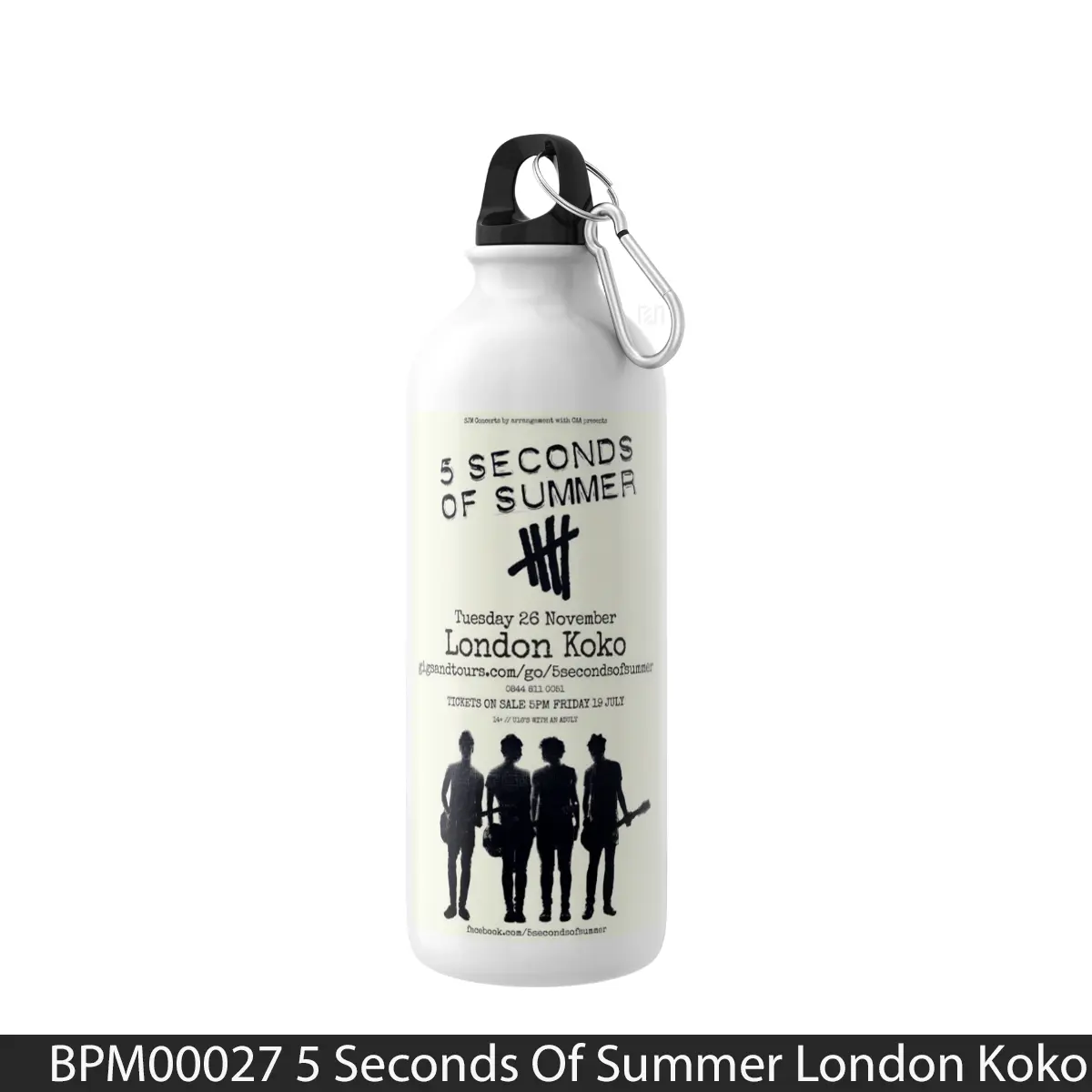 Botol 5 Seconds Of Summer London Koko 2013 Uk Tour Poste - Music Sport Bottle