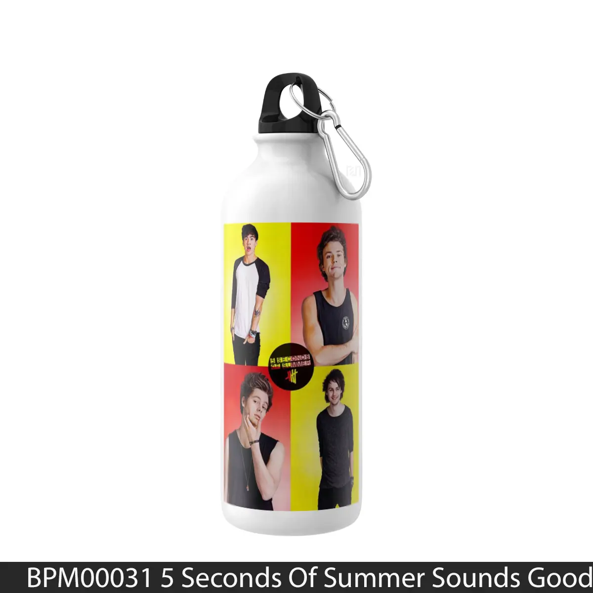 Botol 5 Seconds Of Summer Sounds Good Feels Good 2 - Music Sport Bottle