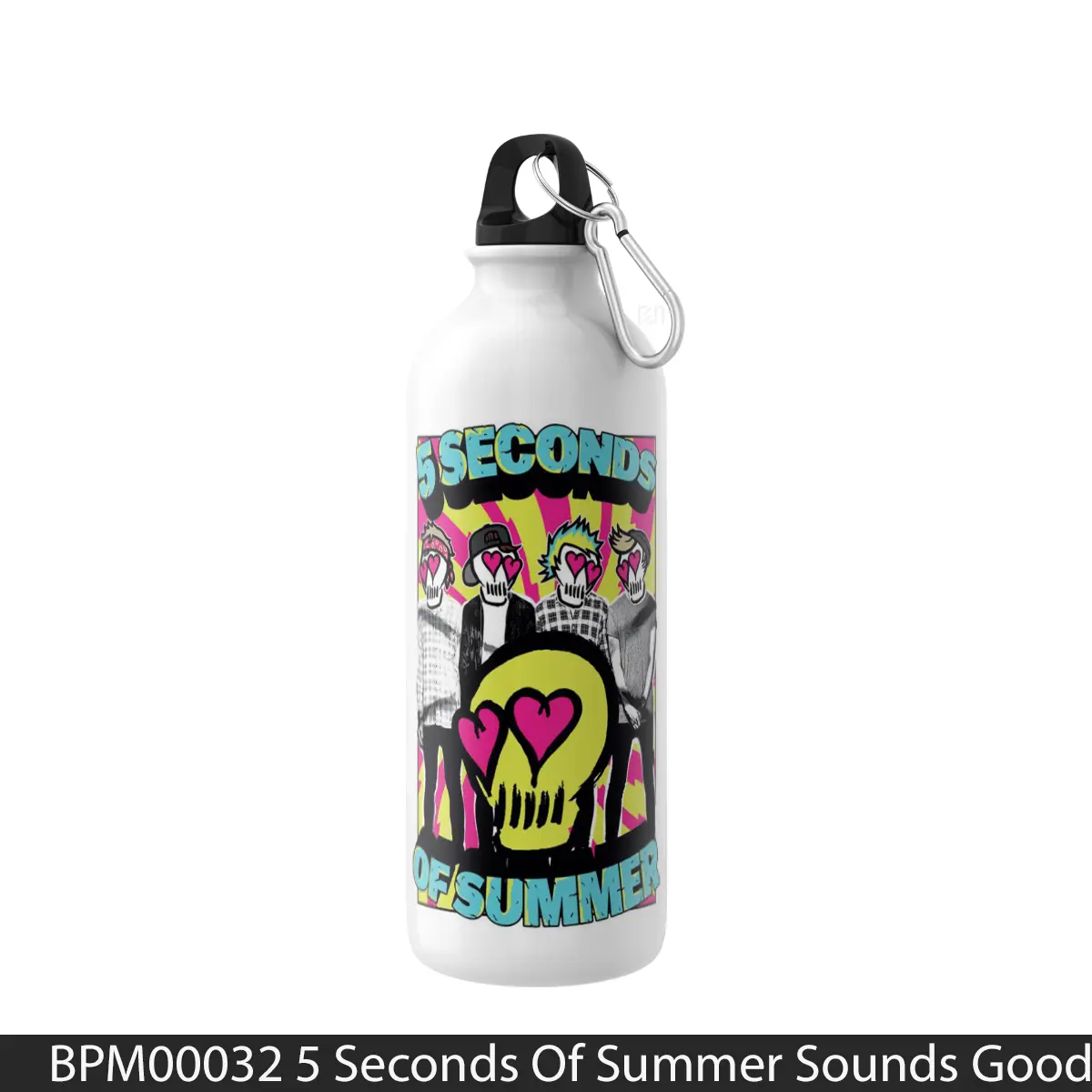 Botol 5 Seconds Of Summer Sounds Good Feels Good 3 - Music Sport Bottle