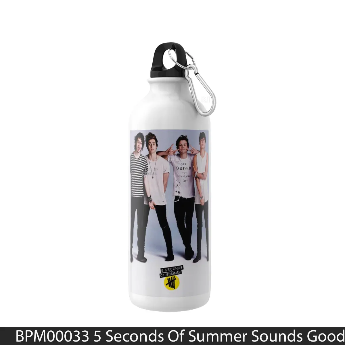 Botol 5 Seconds Of Summer Sounds Good Feels Good 4 - Music Sport Bottle