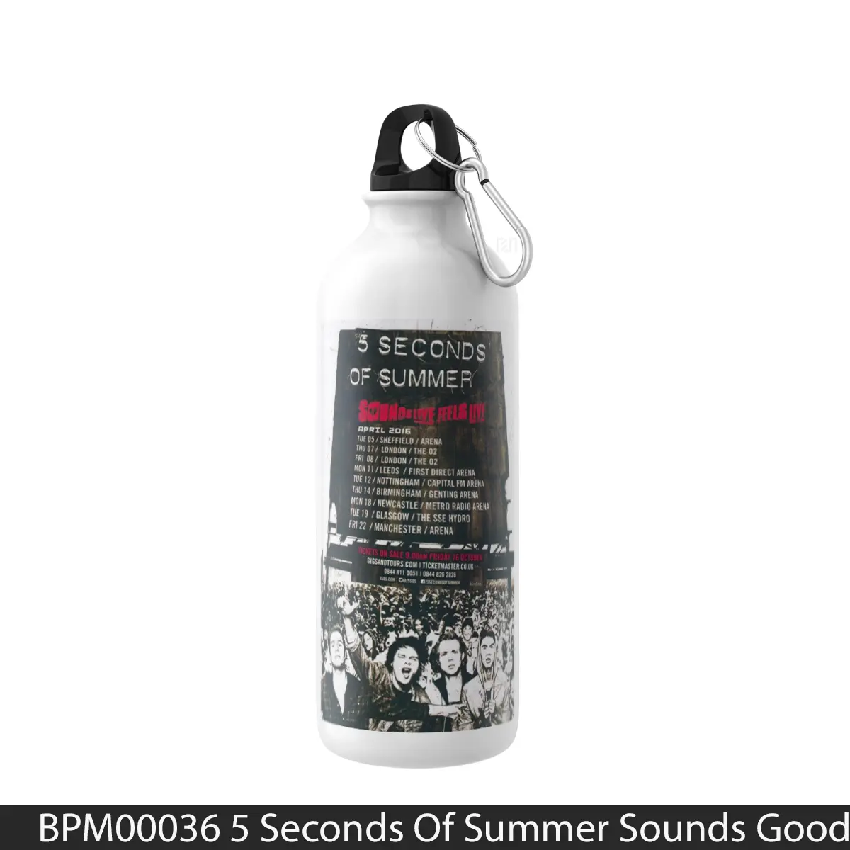 Botol 5 Seconds Of Summer Sounds Good Feels Good Uk Tour 2016 - Music Sport Bottle