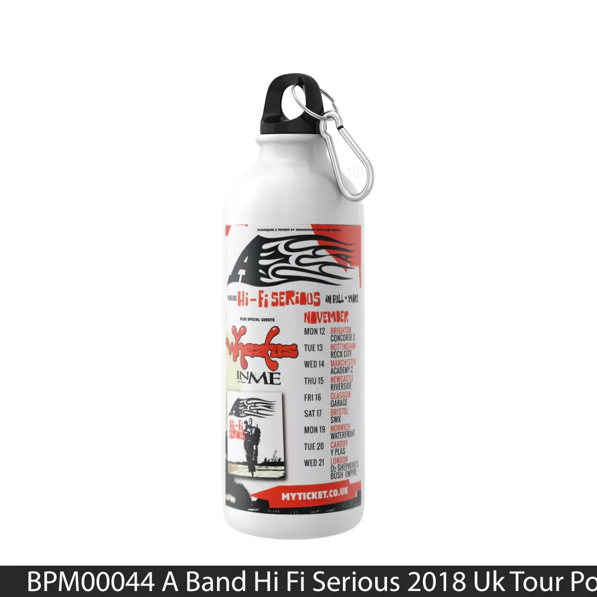 Botol A Band Hi Fi Serious 2018 Uk Tour - Music Sport Bottle