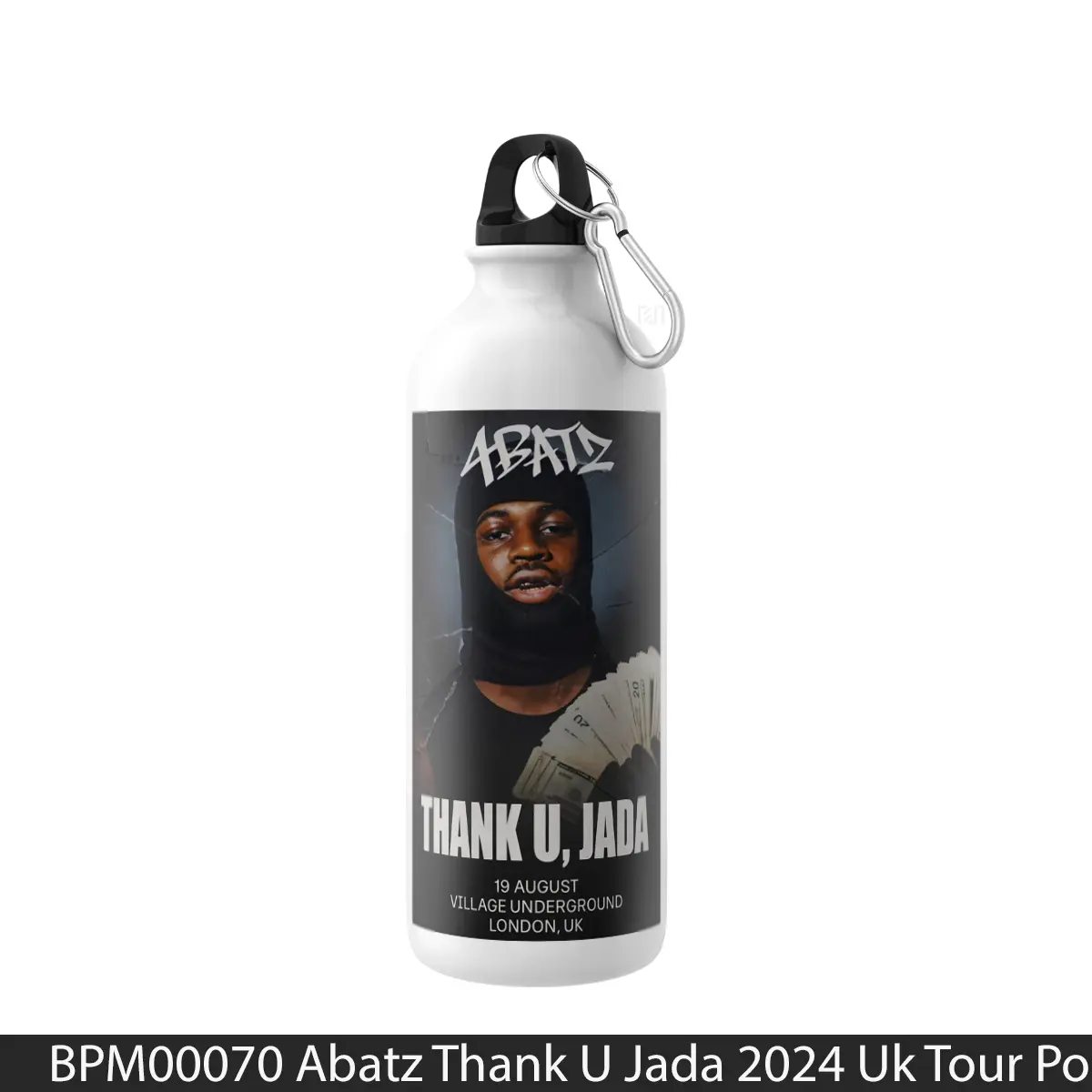 Botol Abatz Thank U Jada 2024 Uk Tour - Music Sport Bottle