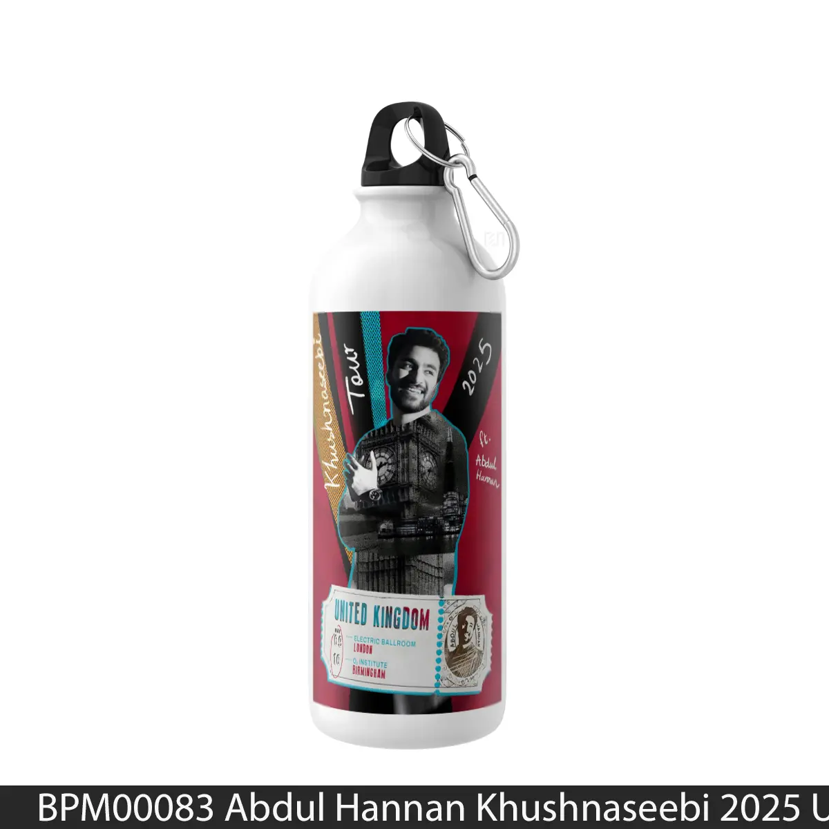 Botol Abdul Hannan Khushnaseebi 2025 Uk Tour - Music Sport Bottle